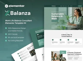 Balanza – Work-Life Balance Consultant Elementor Template Kit