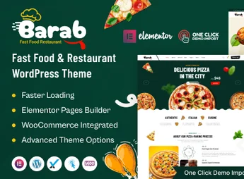 Barab – Fast Food & Restaurant WordPress Theme
