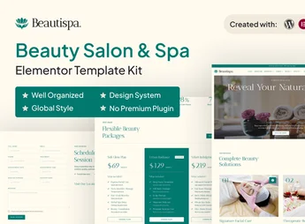 Beautispa – Beauty Salon & Spa Elementor Template Kit