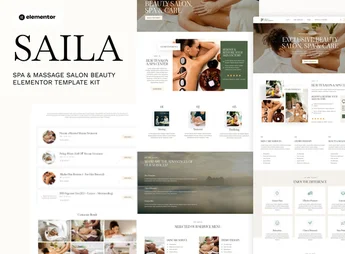 Saila – Spa & Massage Salon Beauty Elementor Template Kit