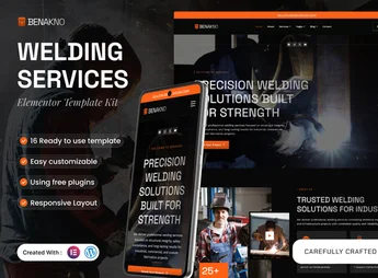 Benakno – Welding Services Elementor Template Kit