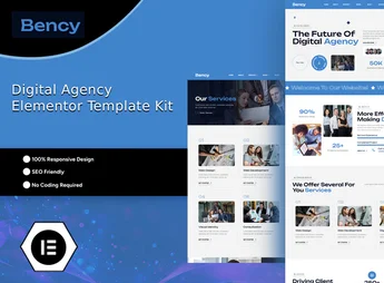 Bency – Digital Agency Elementor Template Kit