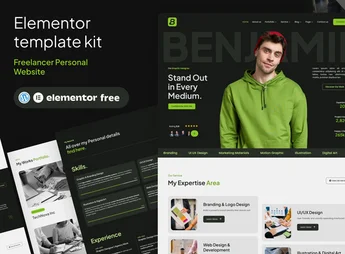 Benjamin – Freelancer Personal Website Template Kit
