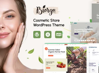 Biorga – Elementor Beauty Cosmetics Shop WordPress Theme