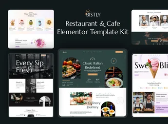 Bistly – Restaurant & Cafe Elementor Template Kit