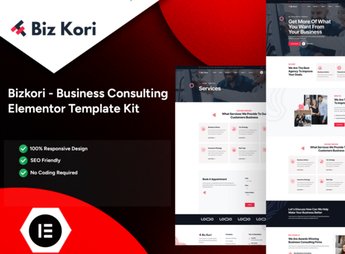 Bizkori – Business Consulting Elementor Pro Template Kit
