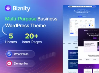 Biznity – Multipurpose Business WordPress Theme