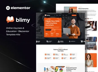 Blimy – Online Courses & Education Elementor Template Kits