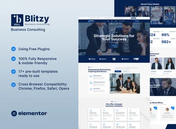 Blitzy – Business Consulting Elementor Template Kit