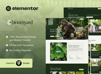 Bloomyard – Gardening & Landscaping Elementor Template Kit