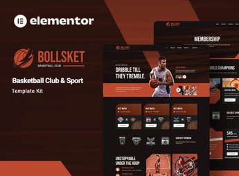 Bollsket – Basketball Club & Sport Elementor Template Kit