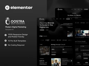 Boostra – Modern Digital Marketing Elementor Template Kit