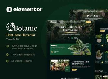 Botanic – Plant Store Elementor Template Kit