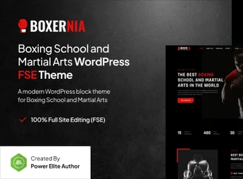Boxernia – Boxing School & Martial Arts FSE WordPress Theme