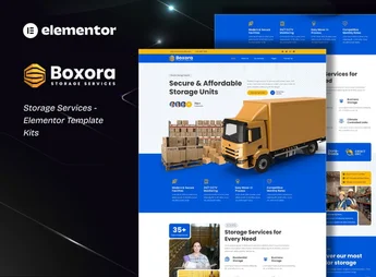 Boxora – Storage Service Elementor Template Kit