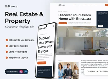 Bravora – Real Estate & Property Elementor Template Kit