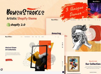 BrushStrokes – Shopify Crafts, Handmade Art Store