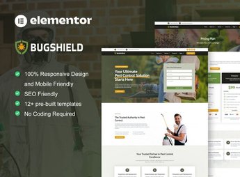 BugShield – Pest Control Service Elementor Pro Template Kit