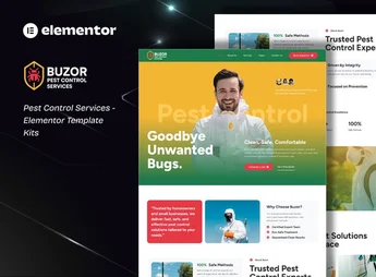 Buzor – Pest Control Services Elementor Template Kit