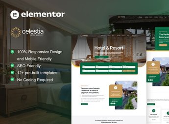 Calestia – Hotel & Resort Elementor Template Kit