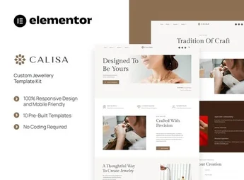 Calisa – Custom Jewellery Elementor Template Kit