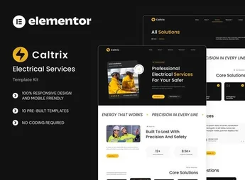 Caltrix – Electrical Services Elementor Template Kit