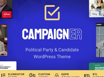 Campaigner – Political Candidate & Election WordPress Theme