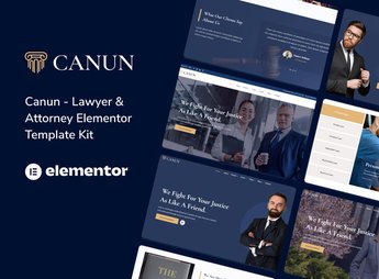 Canun – Lawyer Attorney and Law Firm Elementor Template Kit
