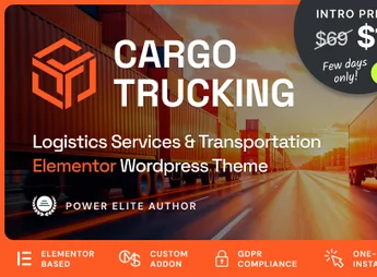 Cargo Trucking – Transportation Services & Logistics WordPress Theme