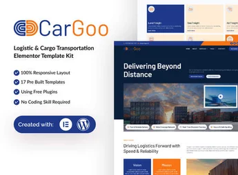 CarGoo – Logistic & Cargo Transportation Elementor Template Kit