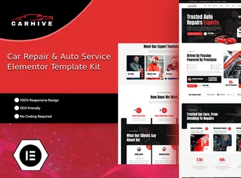 CarHive – Car Repair & Auto Service Elementor Template Kit