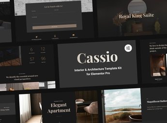 Cassio – Interior & Architecture Elementor Pro Template Kit