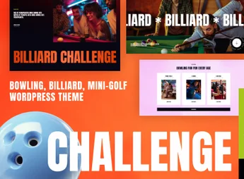 Challenge – Bowling, Billiard & Mini-Golf WordPress Theme