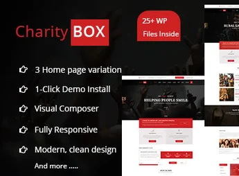 CharityBOX- Fundraising WordPress Theme