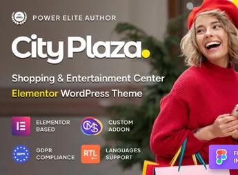 City Plaza – Entertainment Center & Shopping Mall WordPress Theme