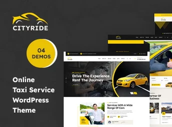 Cityride – Online Taxi Service WordPress Theme