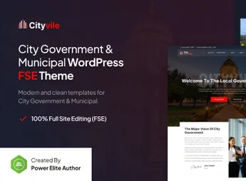 Cityvile – City Government & Municipal FSE WordPress Theme