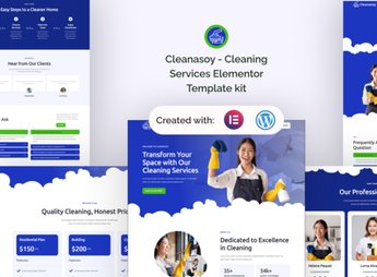 Cleanasoy – Cleaning Services Elementor Template kit