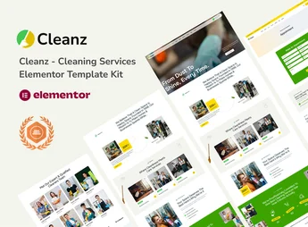 Cleanz – Cleaning Service Elementor Template Kit