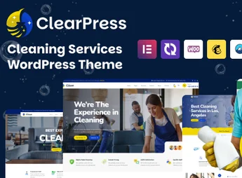 ClearPress – Cleaning Services WordPress Theme