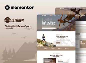 Climber – Climbing Club & Extreme Sports Elementor Template Kit
