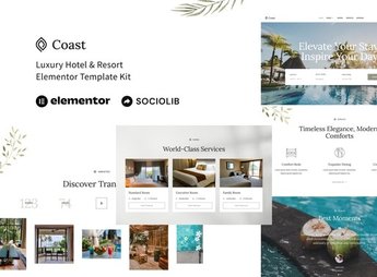 Coast – Luxury Hotel & Resort Elementor Template Kit