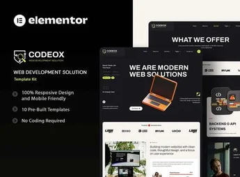 Codeox – Web Development Solution Elementor Template Kit