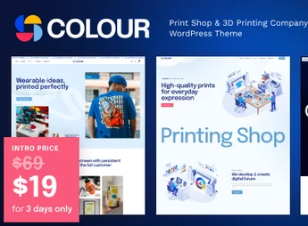 Colour – Print Shop & 3D Printing Company WordPress Theme
