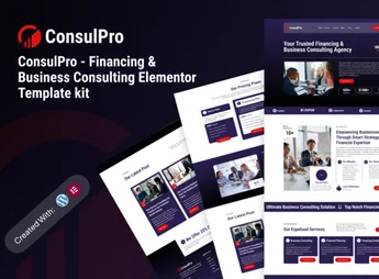 Consulpro – Financing & Business Consulting Elementor Template kit