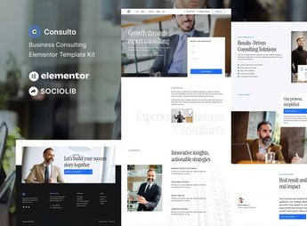 Consulto – Business Consulting & Coaching Elementor Template Kit