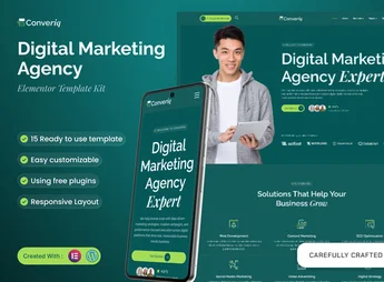 Converiq – Digital Marketing Agency Elementor Template Kit