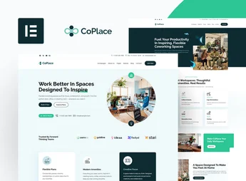 CoPlace – Co-Working Space Elementor Template Kit