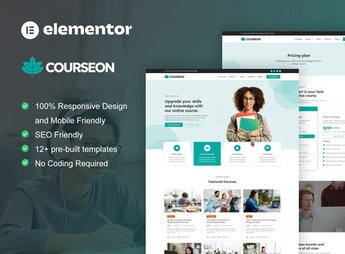 CourseOn – Online Course & Education Elementor Template Kit