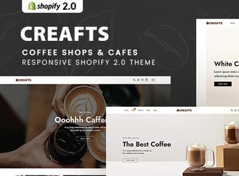 Creafts – Coffee Shops & Cafes Shopify 2.0 Theme